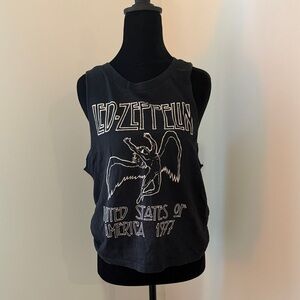 Led Zeppelin Black Graphic Tank Top